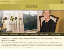 Tablet Screenshot of juliebutcherlaw.com